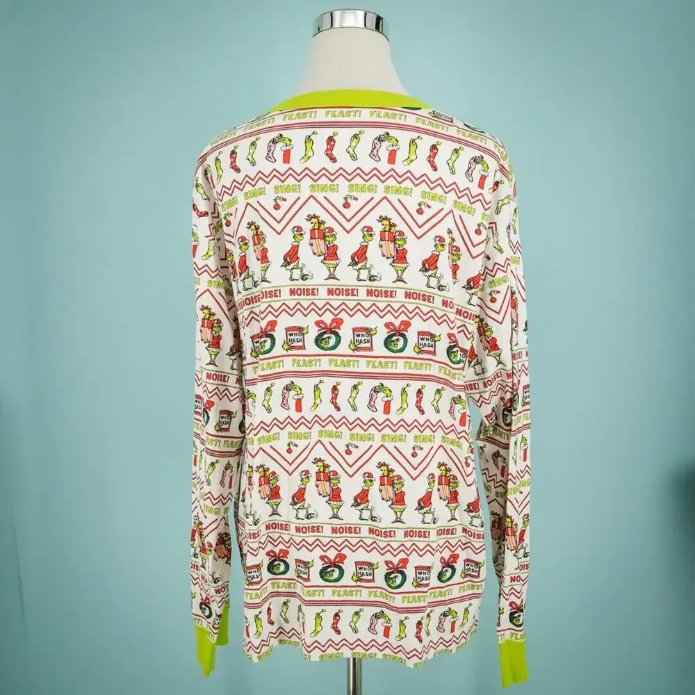 Hanna Andersson Size XXL Dr. Seuss The Grinch Christmas Long John Pajama Top